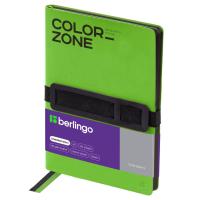Ежедневник недатированный, А5, 136л., кожзам, Berlingo "Color Zone 2", зеленый, мягкая облож
