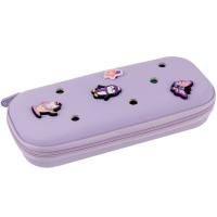 КанцРЦ Пенал 1 отделение,  235*43*100 мм, Berlingo, "EVA lilac", внутренний карман-сетка на молнии,