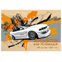 Альбом для рисования 20л клей А4 Пушмяу PM1-EAC твин УФ лак