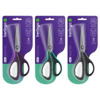 Ножницы Berlingo "Easycut 350", 18см, ассорти, эргономичные ручки, мягкие вставки, европодве