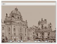 Папка д/документов арт.46702/12 ГОРОД (А4, 33х25, одно отделение, пластик, перфорация,