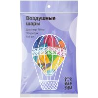 Воздушные шары, М12/30см, MESHU, пастель, 20 цветов ассорти