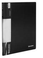 Папка 10 вкладышей BRAUBERG стандарт, черная, 0,5 мм, 221592