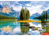 Купить ПАЗЛЫ 1500 элементов. ШТ1500-7465 УТРЕННЕЕ ОЗЕРО В ГОРАХ в БУКВАЕШКА