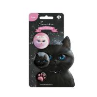 Значки закатные Кошечки-Принцессы ( 3 шт. в наборе) арт. 71104 / 50