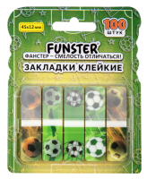 Закладки клейкие FUNSTER (ФАНСТЕР) "Футбол"