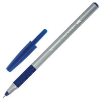 Самсон Ручка шариковая с грипом BRAUBERG "i-STICK POINT", СИНЯЯ, корпус серый, игольчатый узел 0,7