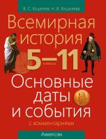 Аверсэв История Всемирная.  5 - 11 кл. Основные даты и события с комментариями