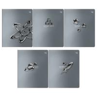 Тетрадь 48л., А5, клетка BG "Chrome", металлизированный пантон