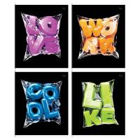 Тетрадь 48л., А5, клетка BG "Вакуум", конгрев, выборочный лак