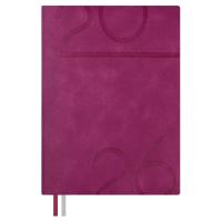 Ежедневник датированный 2026 А6+, Лазеретто розовый, 176 л., арт. 70306