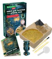 Набор для раскопок тематика "Древние Майя",гипс.блок,игрушки,инструменты,буклет,BRAUBERG, 66