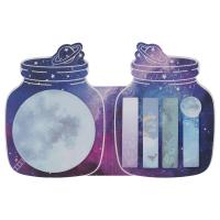 Флажки-закладки и самоклеящиеся блоки в наборе MESHU "Universe", 20л*5 цветов, европодвес