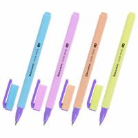 Самсон Ручка гелевая BRAUBERG COLOR PASTEL, СИНЯЯ, корпус ассорти, линия 0,35мм, 144121