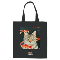 КанцРЦ Сумка-шоппер MESHU "Несу рыбОв", 33*40см, канвас, 1 отделение на молнии, с карманом