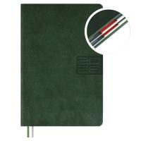 Ежедневник датированный 2026 А5, Думай как миллиардер зелёный, 176 л., арт. 70244