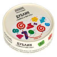 Купить КанцРЦ Игра настольная ТРИ СОВЫ "Дублик. Цифры и фигуры", 30 карточек, картонная коробка в БУКВАЕШКА