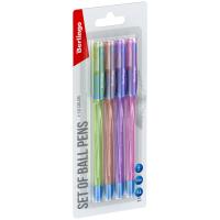 Ручки шариковые I-10 Color, 0,4 мм, синие чернила, 4 штуки