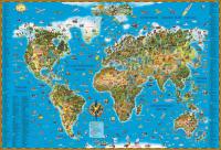 Карта мира для детей DMB, 1160*790мм, матовая ламинация ОСН1223996