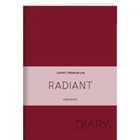 Недатированный ежедневник Radiant. Красный, А6, 152 листа