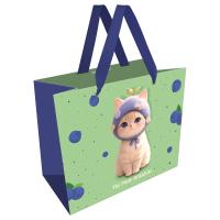 КанцРЦ Пакет подарочный 32*26*12см MESHU "Berry cat", матовая ламинация