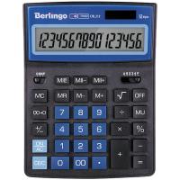 Калькулятор настольный Berlingo City Style, 12 разр., двойное питание, 205*155*28, черный/синий