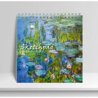 Скетчпад 40л гребень Моне. Водяные 195*195 15127-EAC софт-тач лак текстура 120г