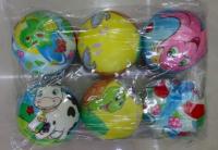 Купить Набор мягких мячей "Детский рисунок", 10 см (6 штук в наборе) в интернет-магазине Букваешка