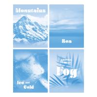 КанцРЦ Тетрадь 96л., А5, клетка BG "Blue collection", soft-touch ламинация