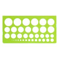 Трафарет окружностей 1-36мм Стамм ТТ21