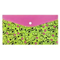 Папка для документов на кнопке пластиковая А5 Авокадо Паттерн, арт. 59372