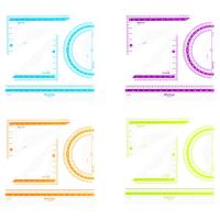 Набор чертежный малый Berlingo "Color" (треуг. 2шт, линейка 15см, транспортир), прозрачный R