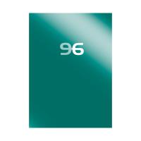 Тетрадь А5 96л. Скрепка. Клетка. Классическая серия. Изумруд