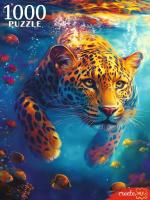ПАЗЛЫ 1000 элементов. ЛЕОПАРД ПОД ВОДОЙ  (арт. Ф1000-6634)