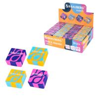 Ластик BRAUBERG, 34х34х14 мм, квадратный, ЭКО ПВХ, 272732