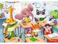 Купить МАКСИ-ПАЗЛЫ 35 элементов. ЗВЕРЯТА В ШКОЛЕ №8 (Арт.П35-7734) в БУКВАЕШКА