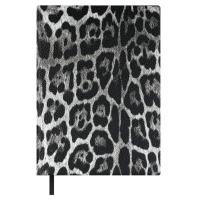 Ежедневник недатированный А6+, Леопард серый, 160 л., арт. 70689