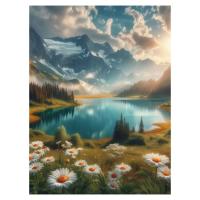 Холст с красками 30х40 см по номерам (30цв.) Озеро в горах (арт. ХК-5232)