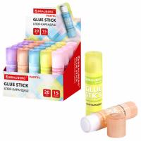 Самсон Клей-карандаш в пастельном корпусе BRAUBERG PASTEL, 15 г, PVP-основа, ассорти, 271249