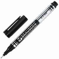 Самсон Маркер для CD и DVD BRAUBERG супертонкий металлический наконечник 0,5мм, черный, 150512