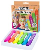 Аквагрим 6 НЕОНОВЫХ цветов FUNSTER, 192573