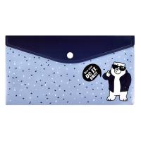 Папка для документов на кнопке пластиковая А5 Четкий медведь, арт. 59376