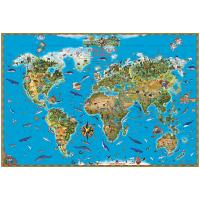 Карта Мир Обитатели Земли DMB, 1290*890мм, матовая ламинация