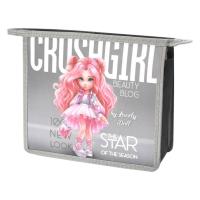 Папка для школьных тетрадей на молнии пластиковая А5 Красотка, арт. 69295