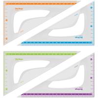 КанцРЦ Треугольник 30°, 19см Berlingo "Color", пластиковый, ассорти, европодвес TR_10020