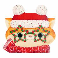 Блокнот А6, 30 л, Новогодний Рыжий кот, арт. 69607