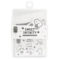 Набор MESHU "Sweet infinity": мини-степлер №24/6 до 20л., скобы №24/6, пластиковый бокс