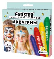 Аквагрим 6 ярких цветов, FUNSTER, 192571