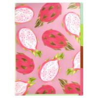 Папка-уголок для документов пластиковая А4 Драконий фрукт, арт.  65854