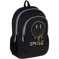 Рюкзак ArtSpace Classic "Smile", 40*29*18см, 2 отделения, 2 кармана, PU покрытие, уплотн. сп